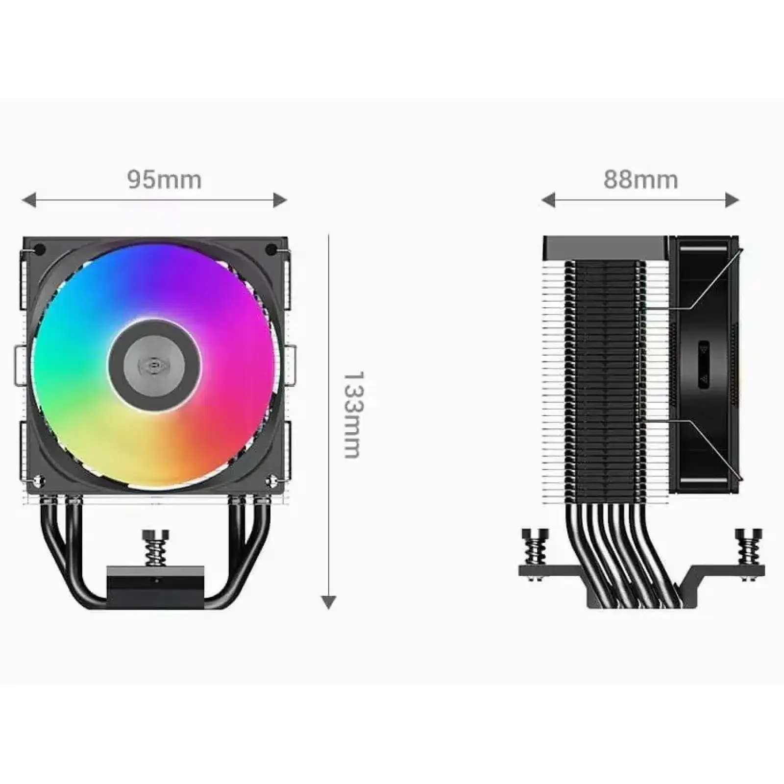 Кулер процесорний PCCooler R400 ARGB BK UA