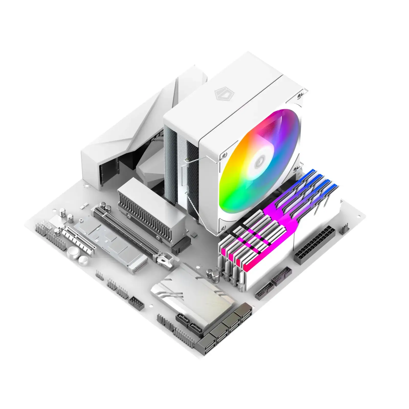 Кулер процессорный ID-Cooling SE-214-XT V2 ARGB White UA