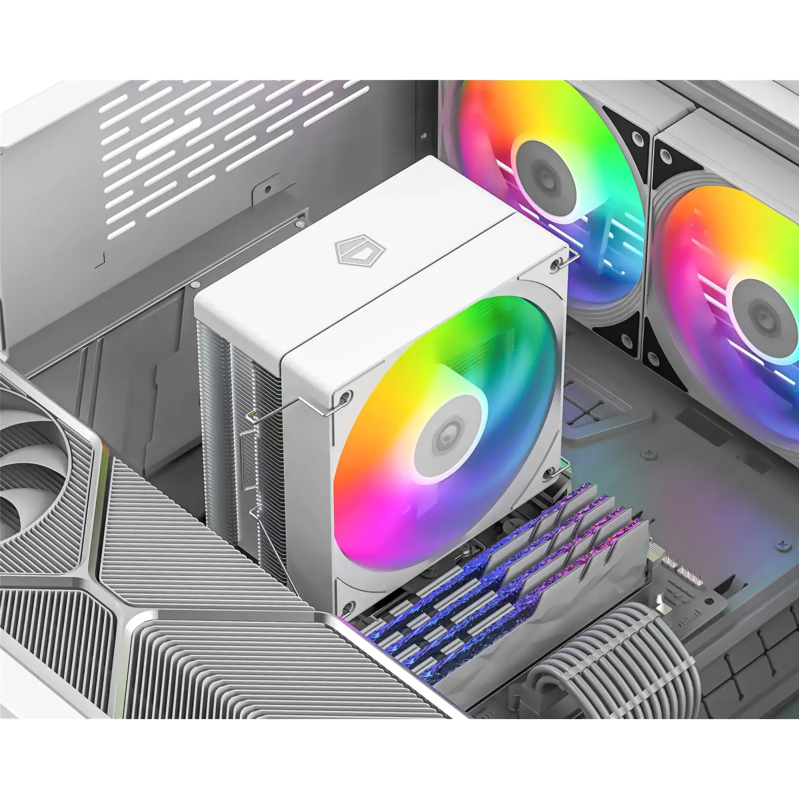 Кулер процессорный ID-Cooling SE-214-XT V2 ARGB White UA