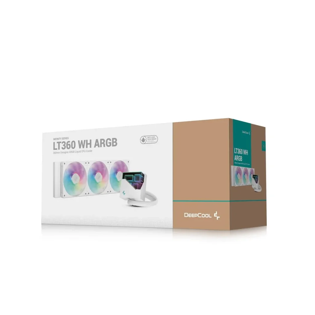 Система водяного охолодження DeepCool LT360 ARGB White (R-LT360-WHAMNC-G-1) UA