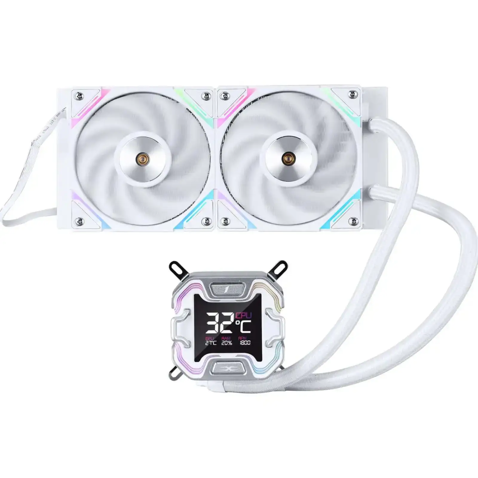 Система водяного охлаждения 1stPlayer X-240E White UA