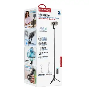 Телескопический трипод-монопод Promate MagStick-Pro Black (magstick-pro) UA