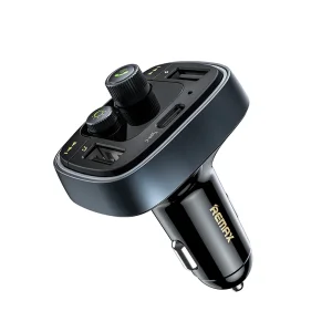 Автомобильное зарядное устройство + FM ресивер Remax RCC-230 (3xUSB, 4.8A) Black (6972174156392) UA