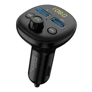 FM-трансмиттер SkyDolphin SZ20 Bluetooth/TF Card/LED/2USB/3.1A/15.5W Black (FMT-000027) UA