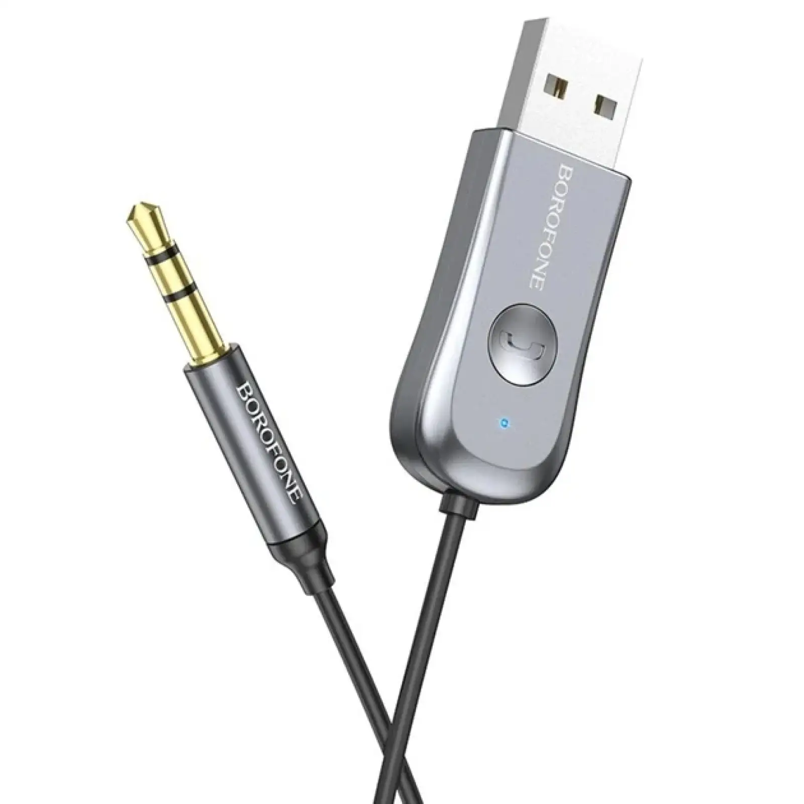 Bluetooth-ресивер Borofone BC44 Metal Grey (BC44MG) UA