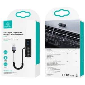 FM-трансмітер Usams US-SJ503 (Bluetooth V5.0) Black (SJ503JSQ01) UA