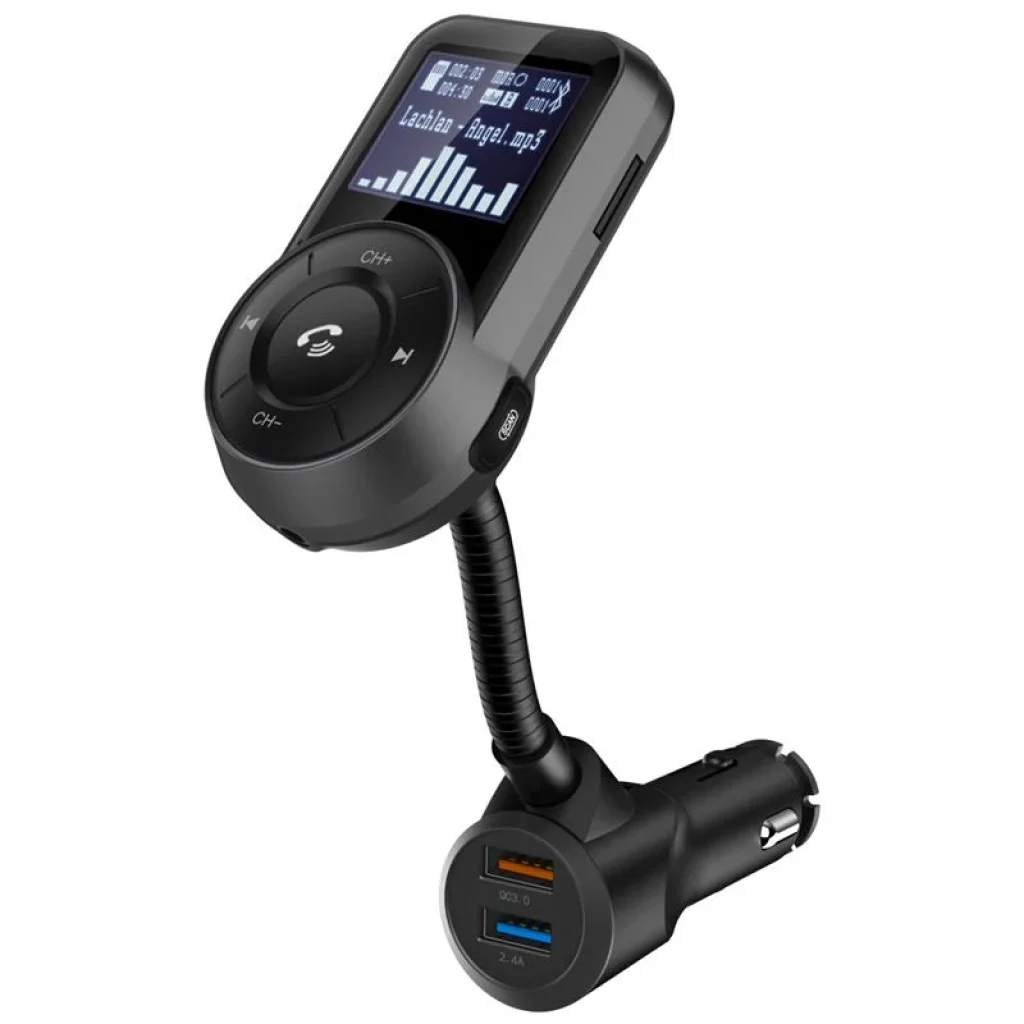 FM-трансмітер Grand-X 96GRX Hands Free Bluetooth V4.2 Quick Charge 3.0+2,4А UA