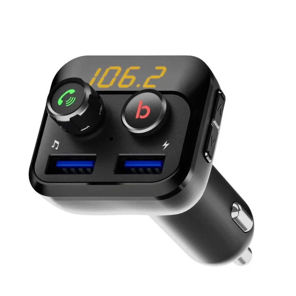 FM-трансмітер Grand-X 98GRX MegaBass Bluetooth V5.0 Hands Free MicroSD, 2хUSB 1A+2.4A UA