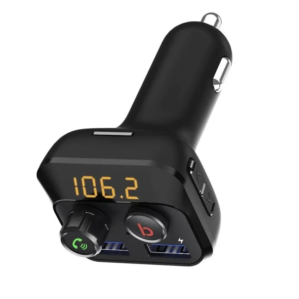 FM-трансмітер Grand-X 98GRX MegaBass Bluetooth V5.0 Hands Free MicroSD, 2хUSB 1A+2.4A UA