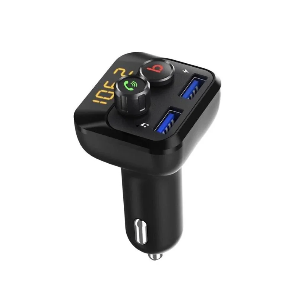 FM-трансмітер Grand-X 98GRX MegaBass Bluetooth V5.0 Hands Free MicroSD, 2хUSB 1A+2.4A UA
