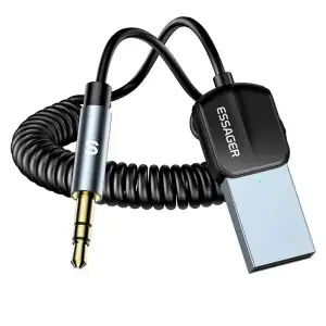 Bluetooth-трансмітер Essager Lingfeng USB to 3.5mm Bluetooth 5.0 Grey (EBT-LF01-P) UA