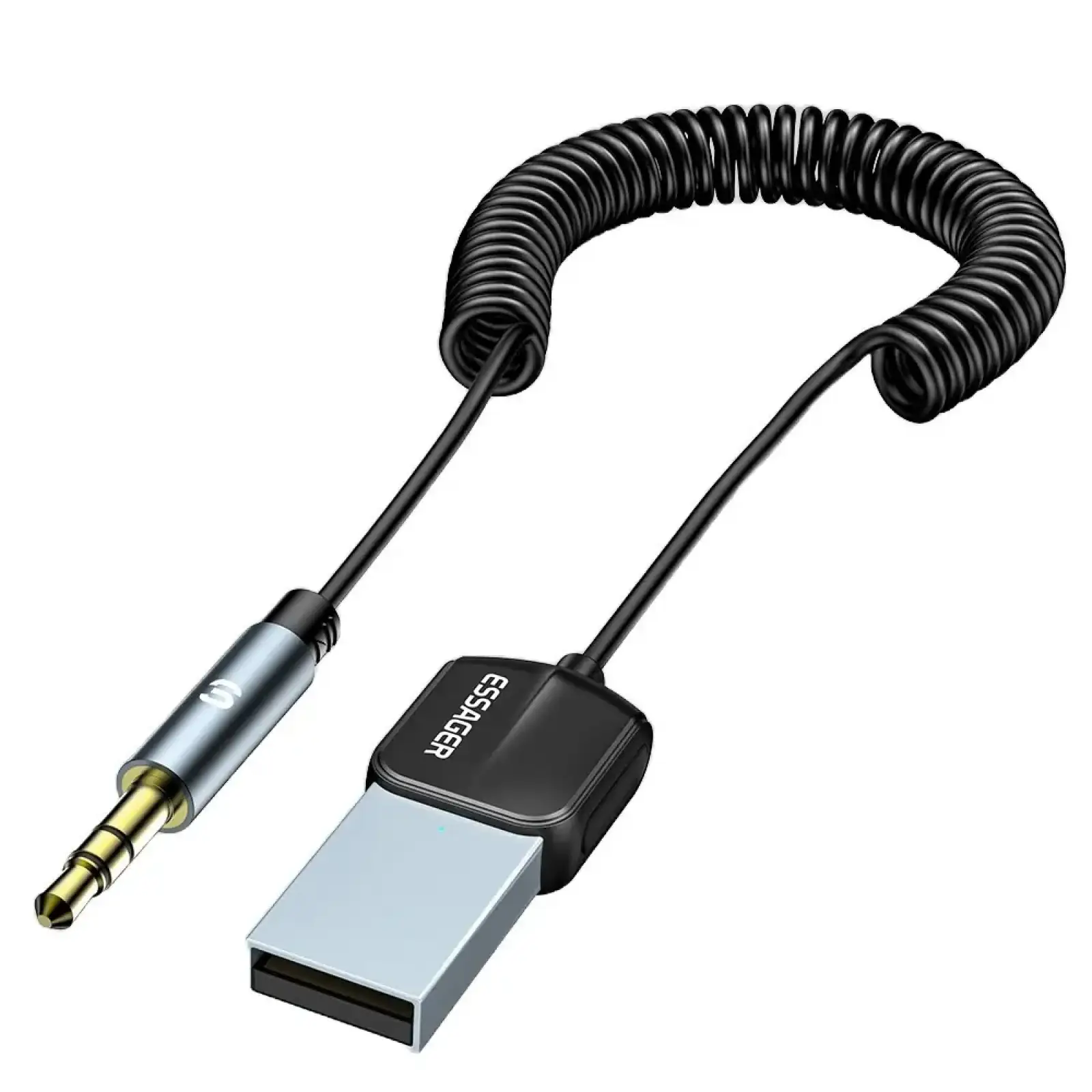 Bluetooth-трансмиттер Essager Lingfeng USB to 3.5mm Bluetooth 5.0 Grey (EBT-LF01-P) UA