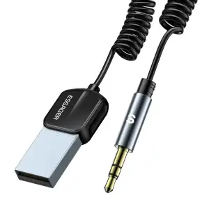 Bluetooth-трансмиттер Essager Lingfeng USB to 3.5mm Bluetooth 5.0 Grey (EBT-LF01-P) UA