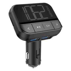 FM-трансмітер Promate ezFM-2 AUX/SD/USB Black (ezfm-2.black) UA UA