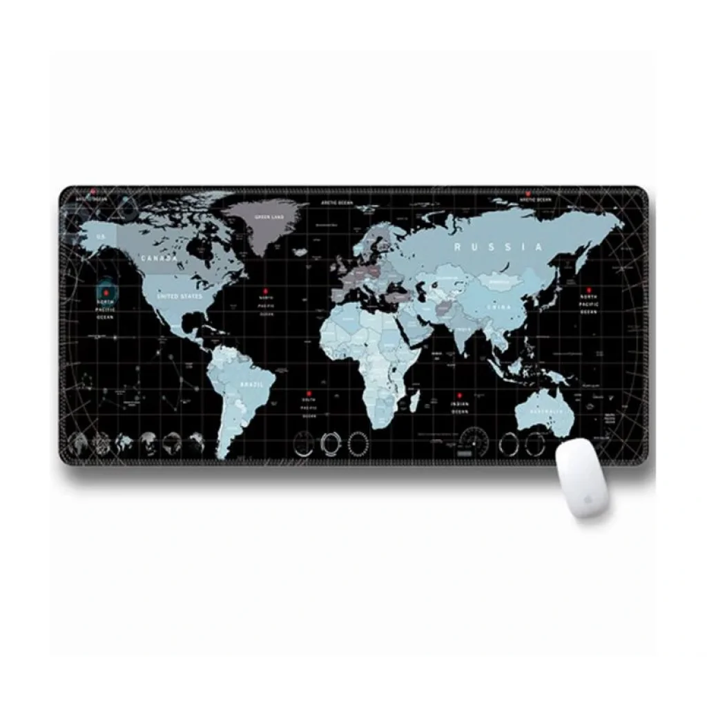 Килимок для миші Voltronic Карта мира Black/Silver (SJDT-23/20890) UA