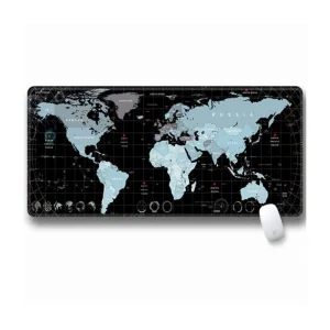 Килимок для миші Voltronic Карта мира Black/Silver (SJDT-23/20890) UA