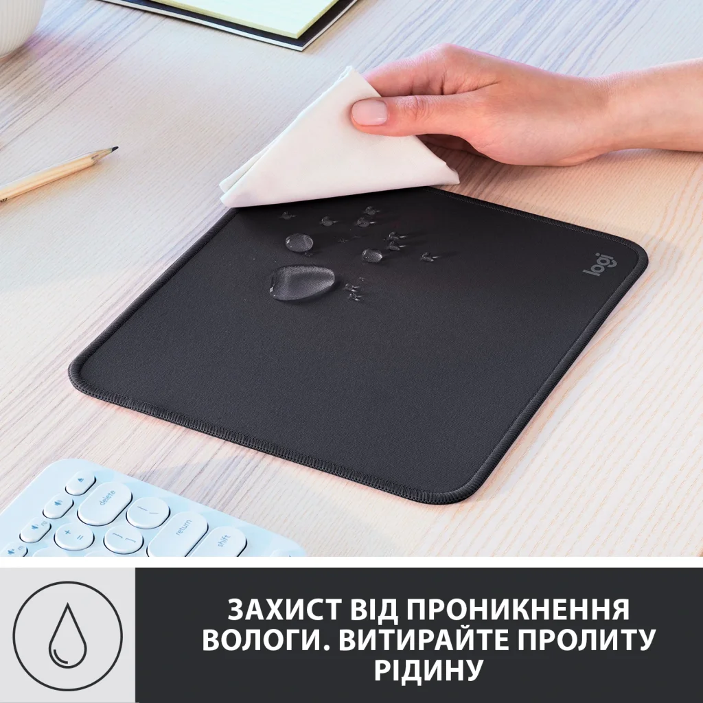 Ігрова поверхня Logitech Mouse Pad Studio Graphite (956-000049) UA