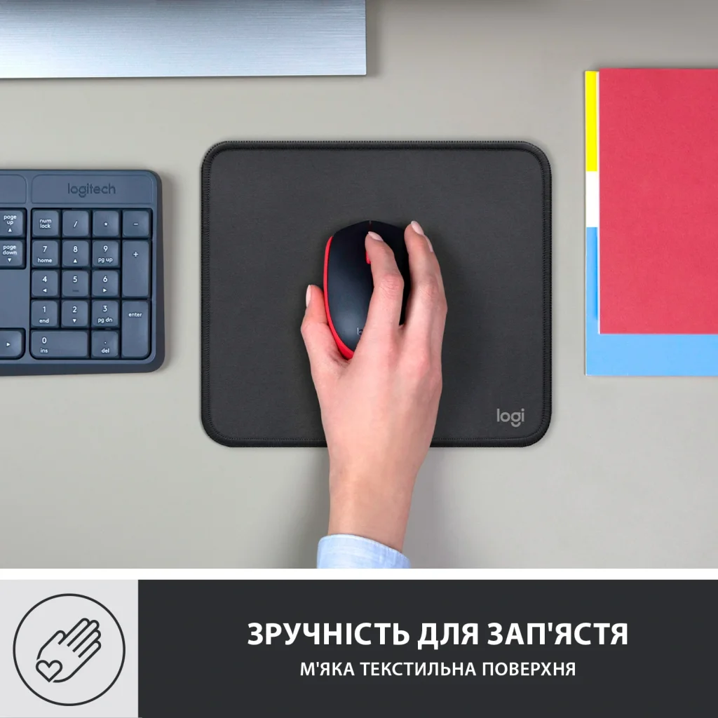 Ігрова поверхня Logitech Mouse Pad Studio Graphite (956-000049) UA