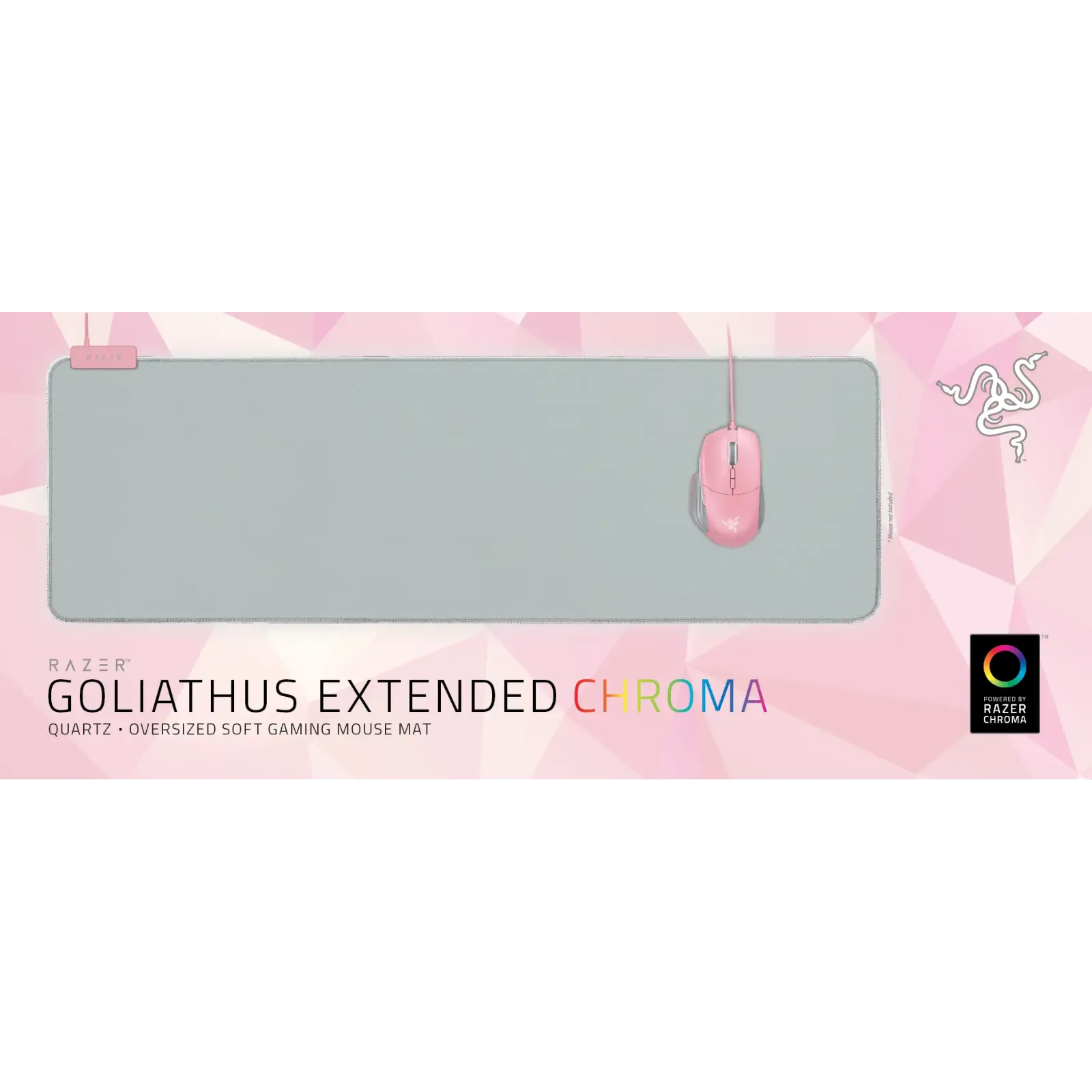 Ігрова поверхня Razer Goliathus Chroma Extended Quartz Grey (RZ02-02500316-R3M1) UA