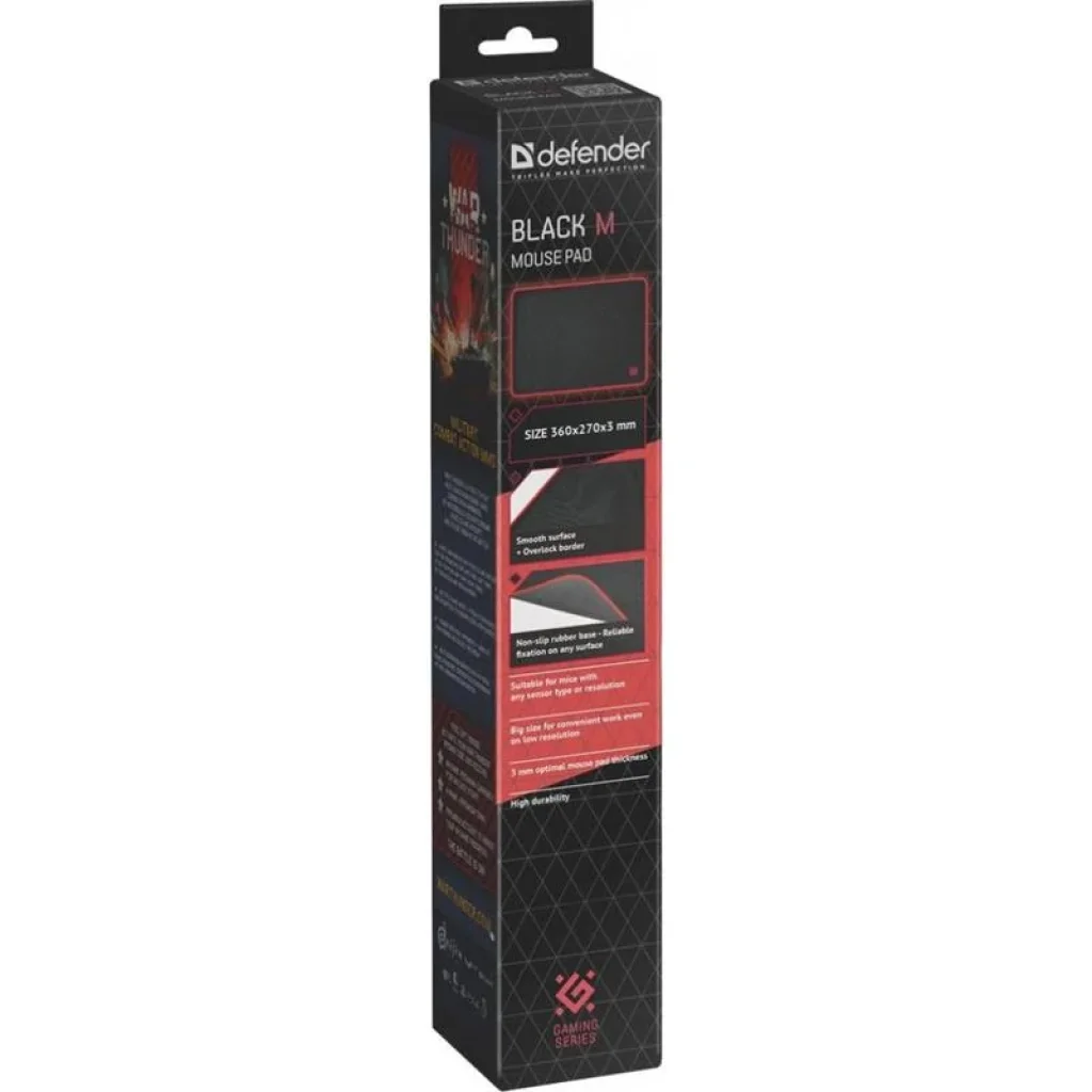 Коврик для мыши Defender Black M (50560) UA