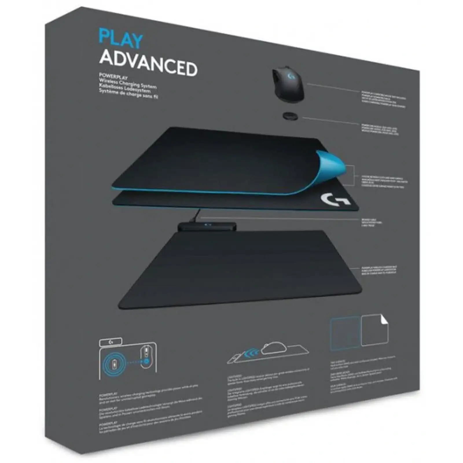 Килимок для миші Logitech PowerPlay Black (943-000110) UA