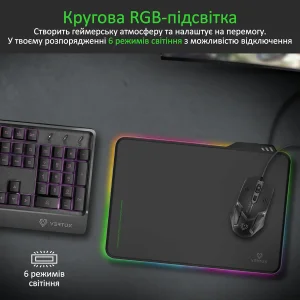 Ігрова поверхня Vertux Fluxpad Black UA