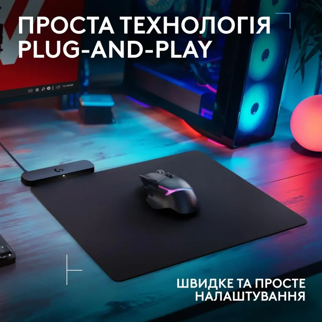 Ігрова поверхня Logitech G PowerPlay 2 Black (947-000003) UA