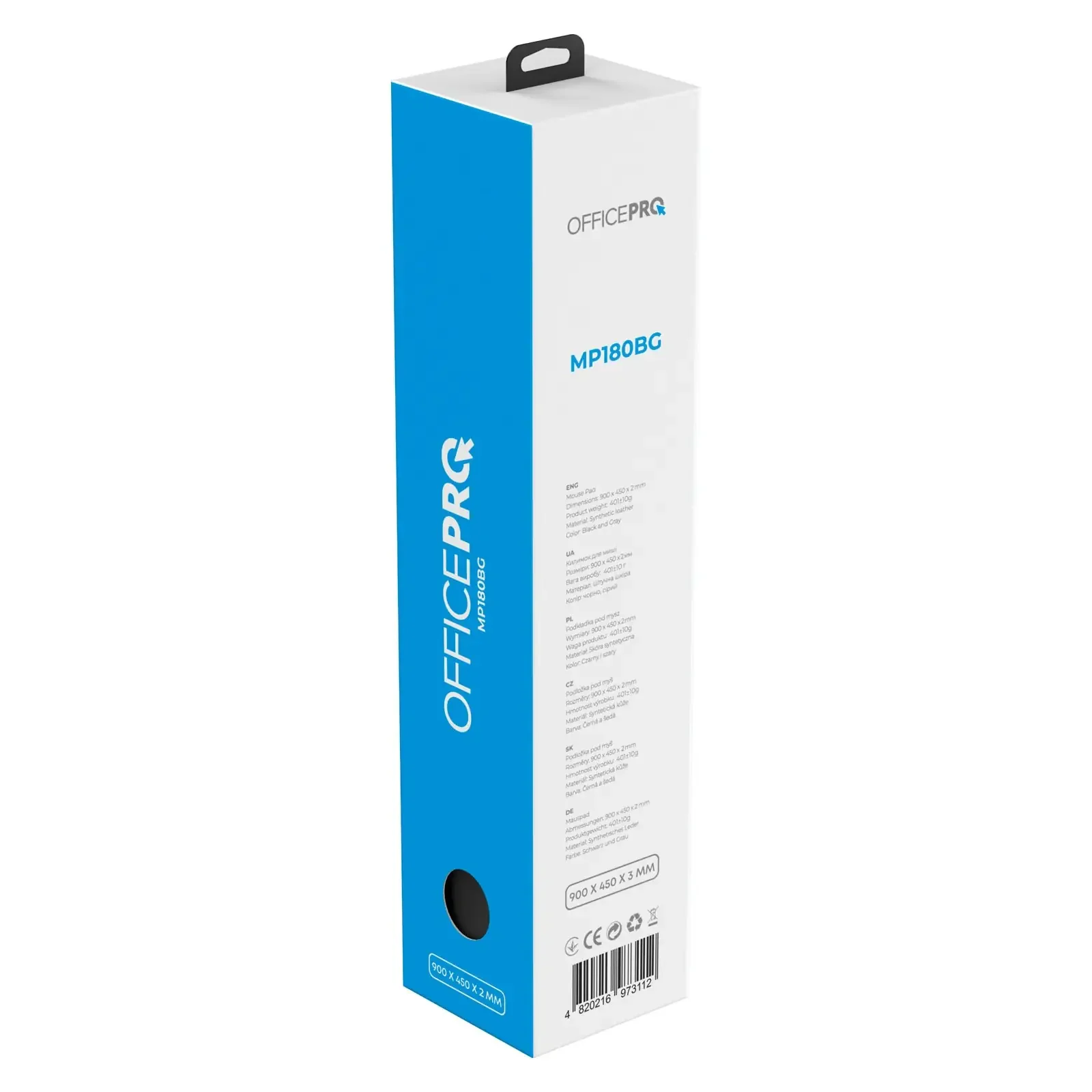 Игровая поверхность OfficePro MP180BG Black/Gray UA