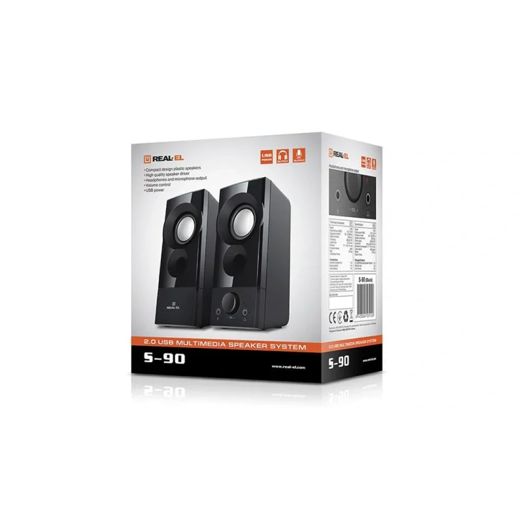 Акустическая система REAL-EL S-90 Black, EL121100011 UA