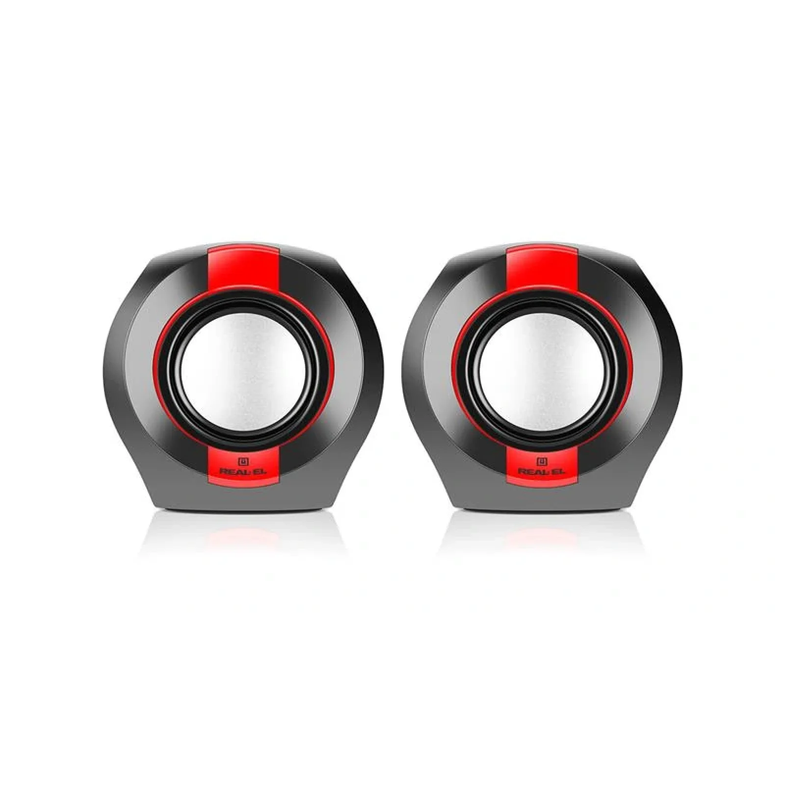 Акустична система REAL-EL S-50 Black/Red, EL121100008 UA