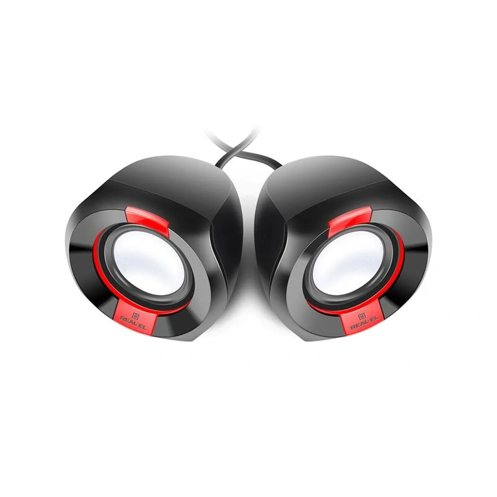 Акустична система REAL-EL S-50 Black/Red, EL121100008 UA