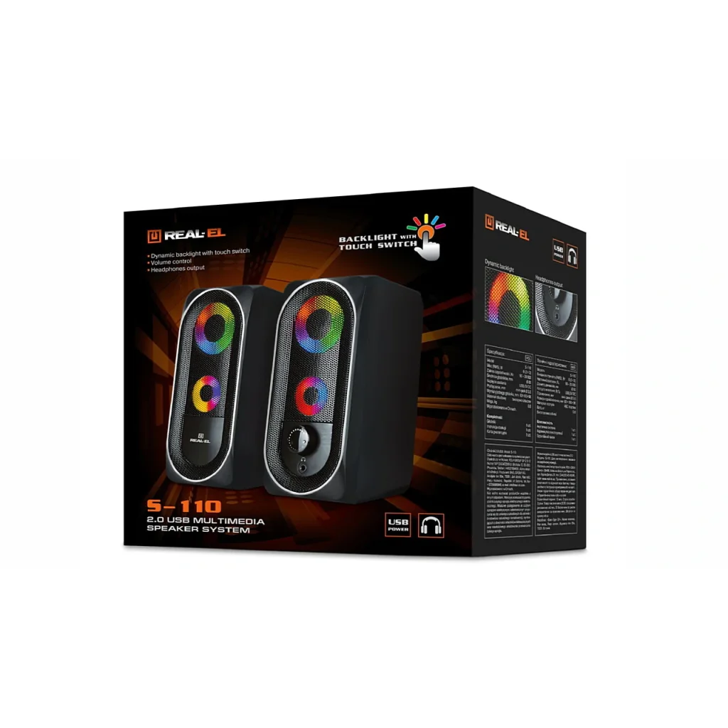 Акустическая система REAL-EL S-110 Black, EL121100009 UA