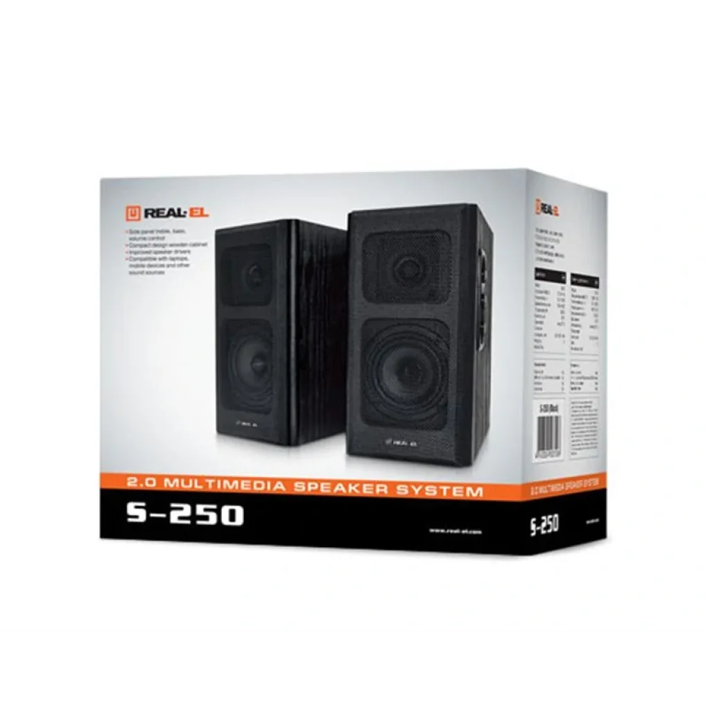 Акустична система REAL-EL S-250 Black, EL121000005 UA