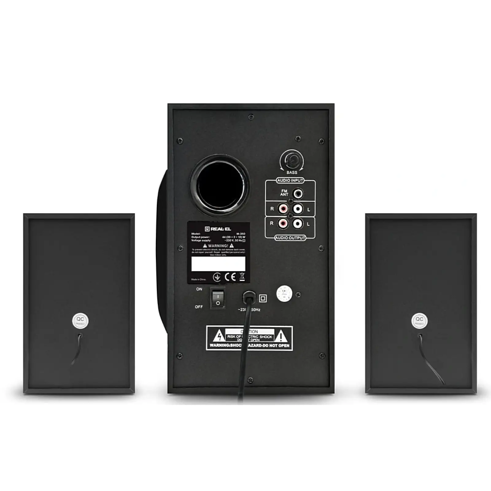 Акустична система REAL-EL M-370 Black, EL121300002 UA