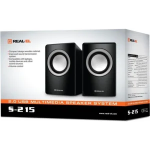 Акустическая система REAL-EL S-215 Black, EL121200002 UA