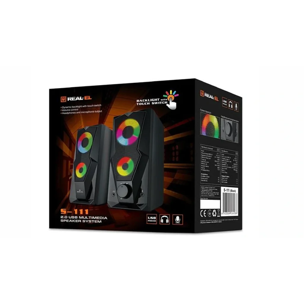 Акустическая система REAL-EL S-111 Black, EL121100010 UA