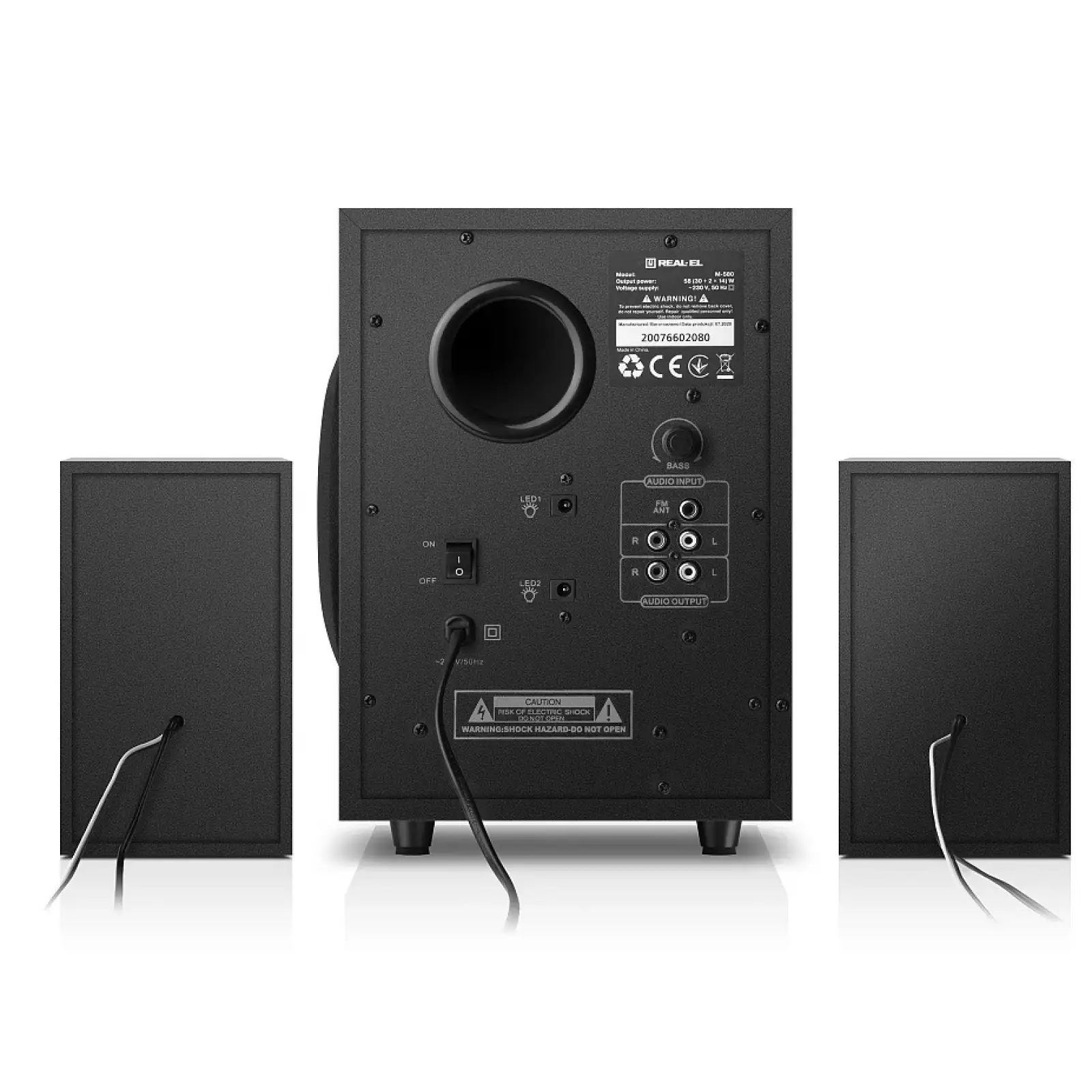 Акустична система REAL-EL M-580 Black, EL121300012 UA