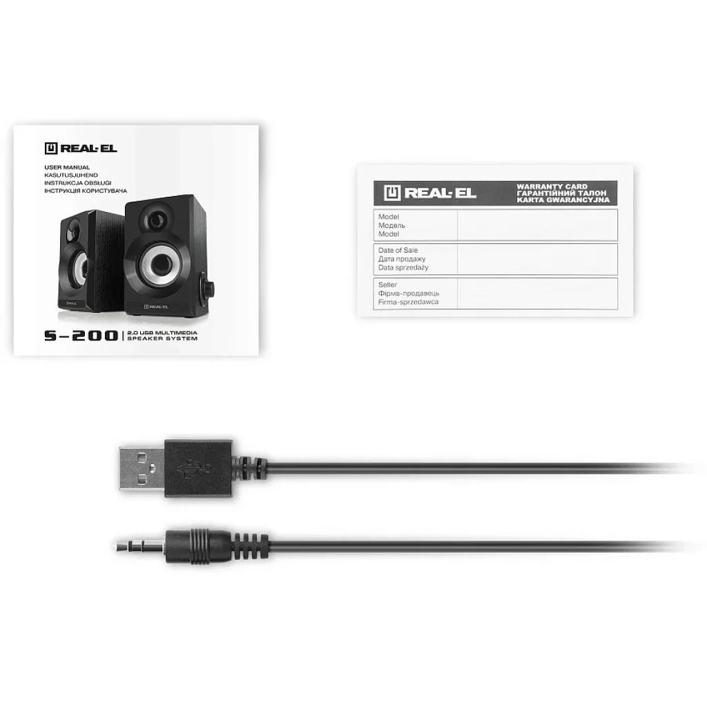 Акустическая система REAL-EL S-200 Black, EL121200008 UA