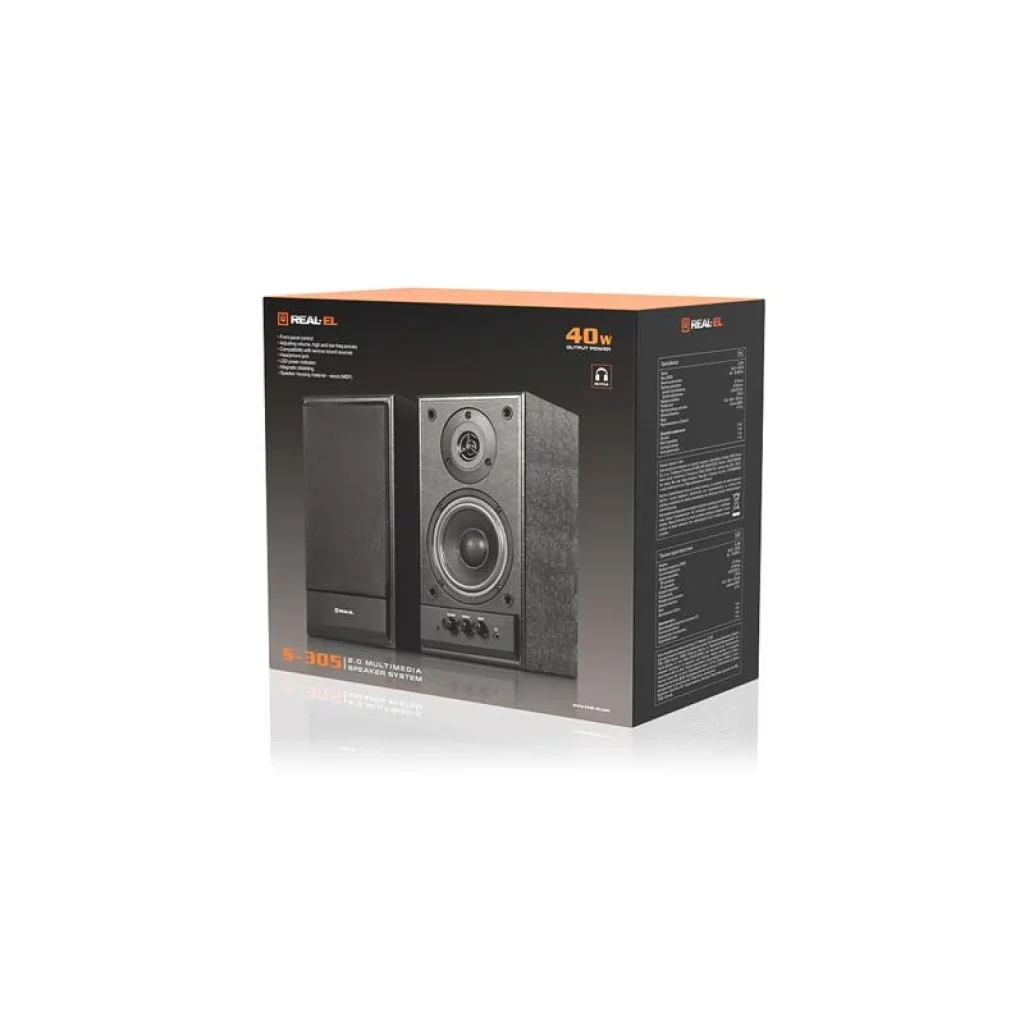 Акустична система REAL-EL S-305 Black, EL121200012 UA