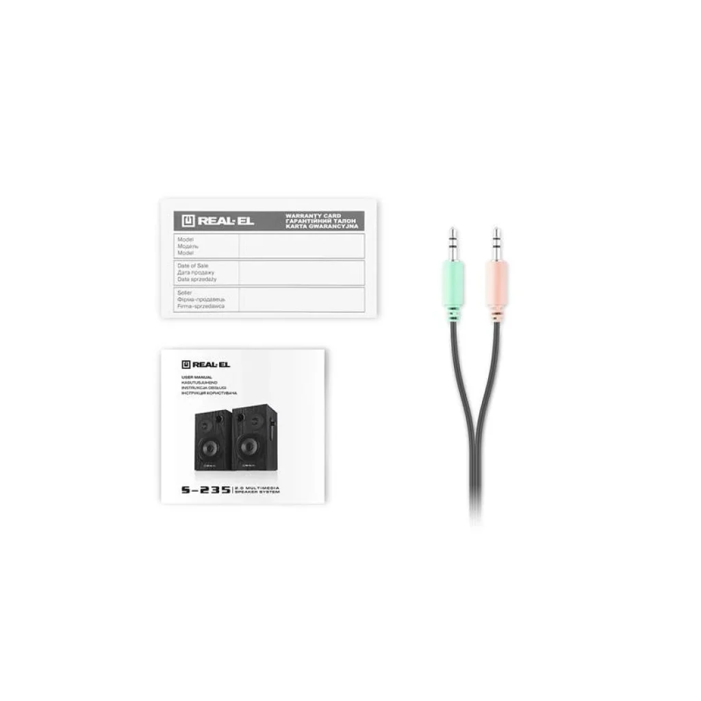 Акустична система REAL-EL S-235 Black, EL121200010 UA