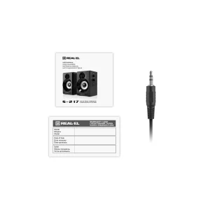 Акустична система REAL-EL S-217 Black, EL121200013 UA