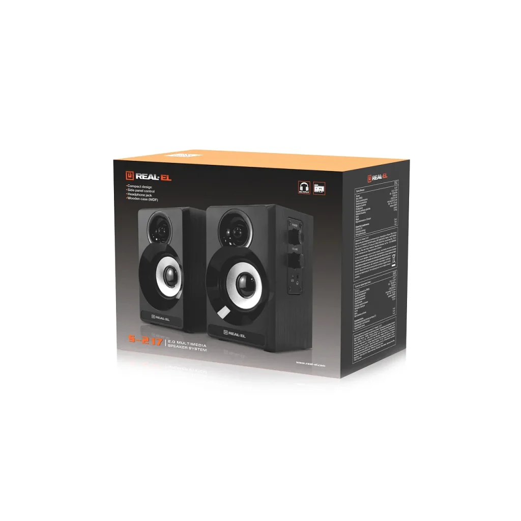 Акустична система REAL-EL S-217 Black, EL121200013 UA