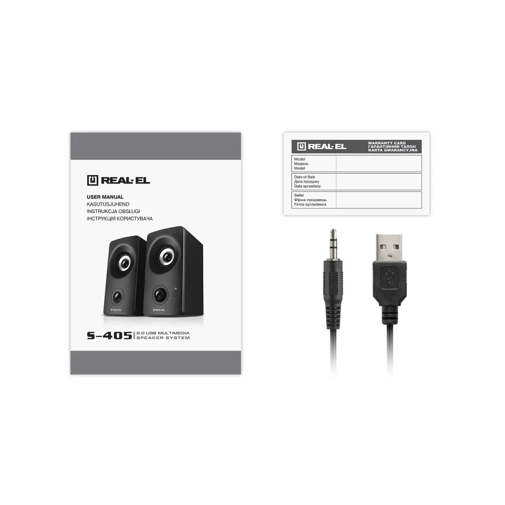 Акустична система REAL-EL S-405 Black, EL121100016 UA
