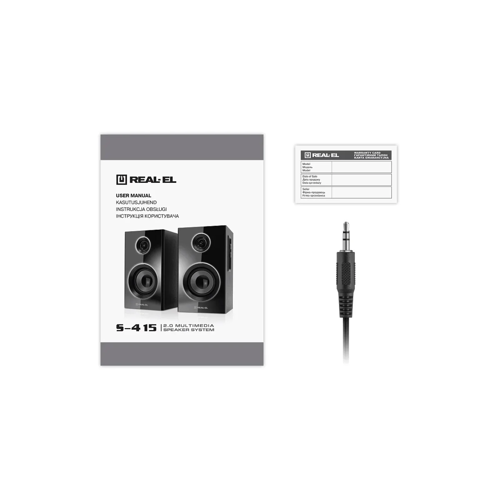 Акустична система REAL-EL S-415 Black, EL121200017 UA