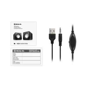 Акустична система REAL-EL S-13 Black UA