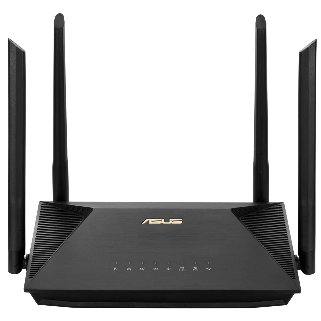 Бездротовий маршрутизатор Asus RT-AX53U (AX1800, WiFi 6, 1xGE WAN, 3xGE LAN, 1xUSB, MU-MIMO, Beamforming, OFDMA, 4 зовнішні антени) UA