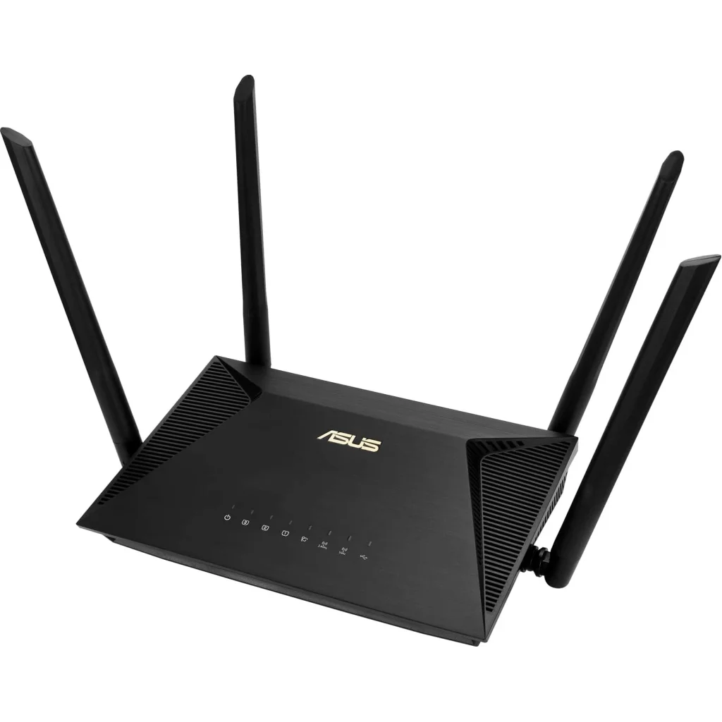 Бездротовий маршрутизатор Asus RT-AX53U (AX1800, WiFi 6, 1xGE WAN, 3xGE LAN, 1xUSB, MU-MIMO, Beamforming, OFDMA, 4 зовнішні антени) UA