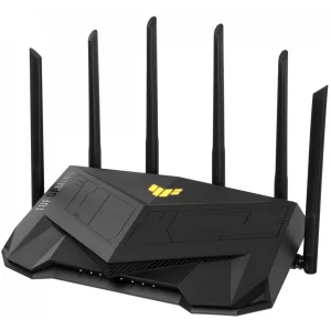 Беспроводной маршрутизатор Asus TUF Gaming AX5400 (TUF-AX5400) (AX5400, Wi-Fi 6, 1xGE WAN, 4xGE LAN, 1xUSB 3.2, поддержка 3G/4G-модема, OFDMA, AiMesh, AURA RGB, 6 внешние антенны) UA