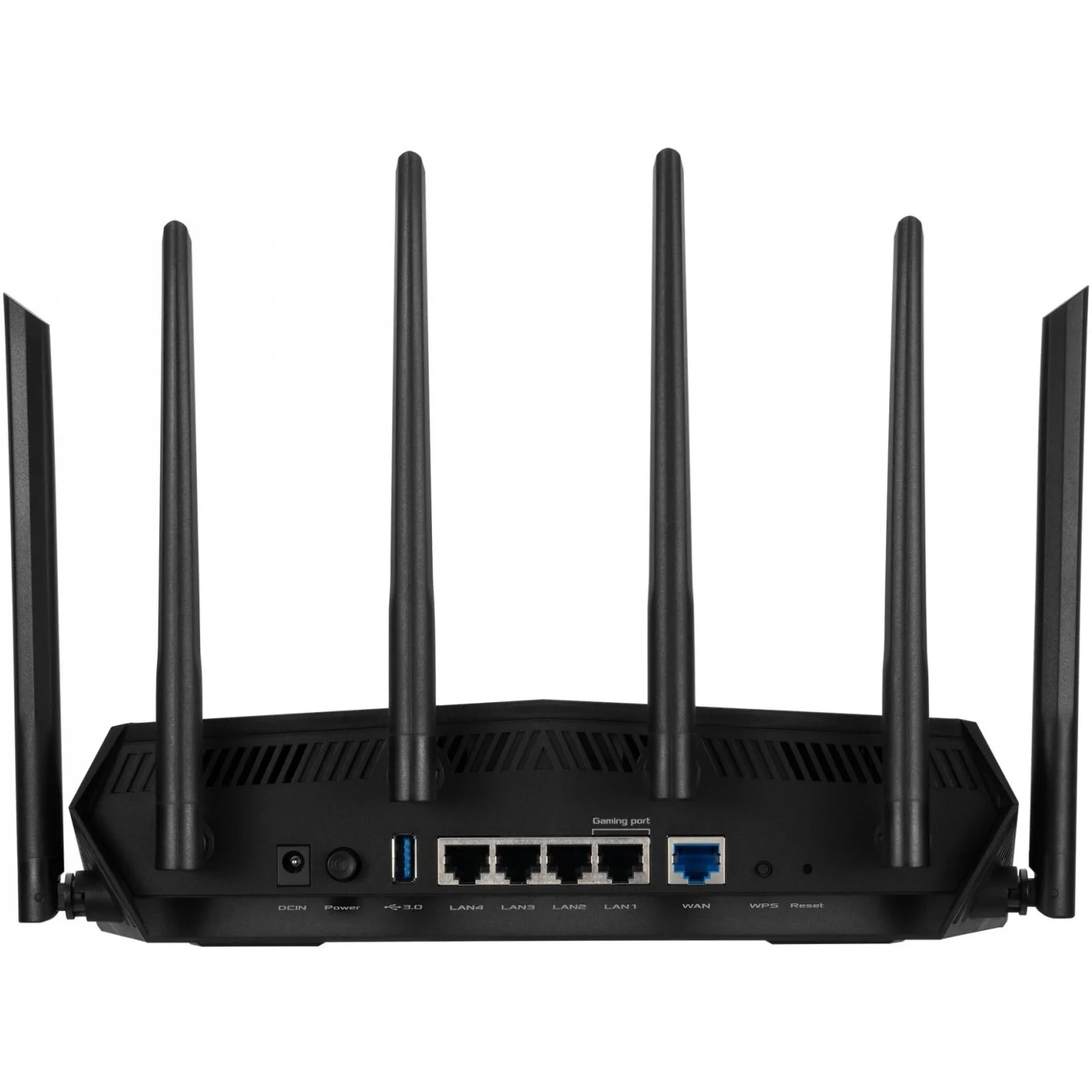 Беспроводной маршрутизатор Asus TUF Gaming AX5400 (TUF-AX5400) (AX5400, Wi-Fi 6, 1xGE WAN, 4xGE LAN, 1xUSB 3.2, поддержка 3G/4G-модема, OFDMA, AiMesh, AURA RGB, 6 внешние антенны) UA