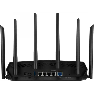 Беспроводной маршрутизатор Asus TUF Gaming AX5400 (TUF-AX5400) (AX5400, Wi-Fi 6, 1xGE WAN, 4xGE LAN, 1xUSB 3.2, поддержка 3G/4G-модема, OFDMA, AiMesh, AURA RGB, 6 внешние антенны) UA
